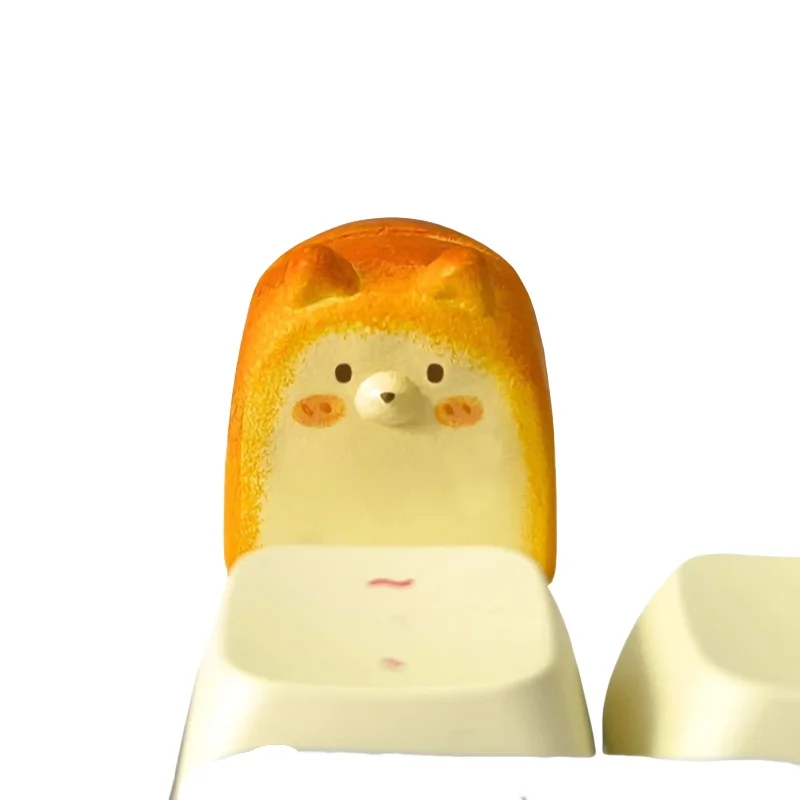 Bread Cat Dog Keycaps personalizado, resina personalizada, impresión 3d tostada, Teclado mecánico Original - imagen 5