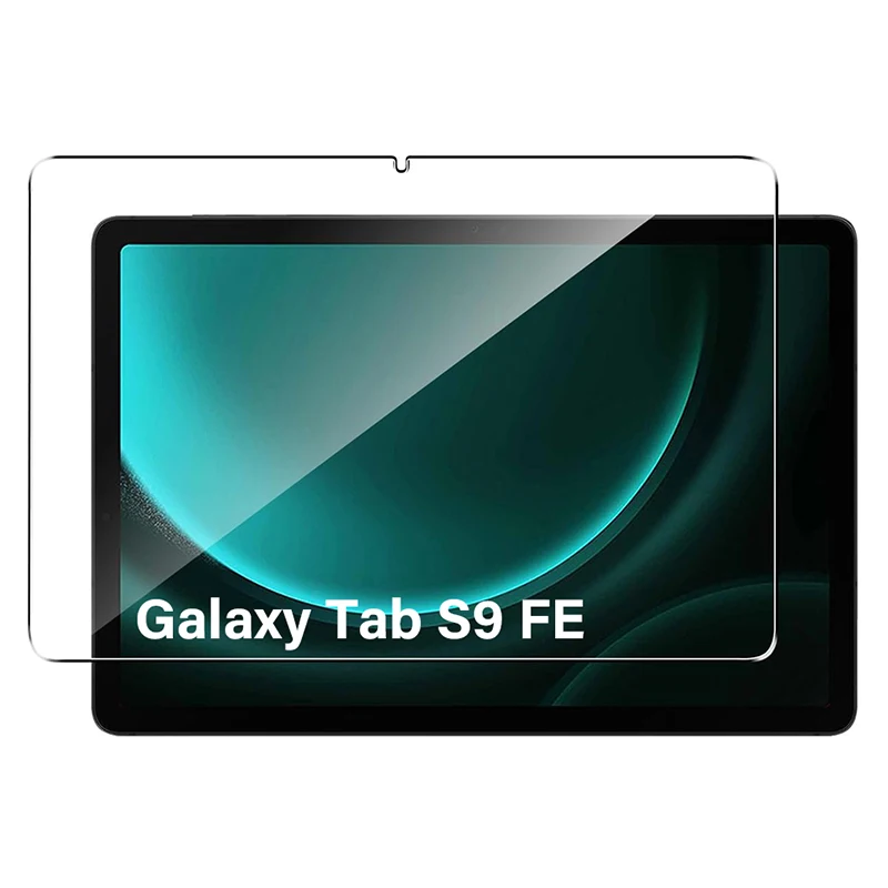 Para Samsung Galaxy Tab S9 FE + 12,4 Protector de pantalla de vidrio templado en Galaxy Tab A8 A9 Plus S7 FE S8 Plus película HD antiarañazos