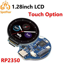 Raspberry Pi RP2350 Pantalla IPS táctil circular LCD