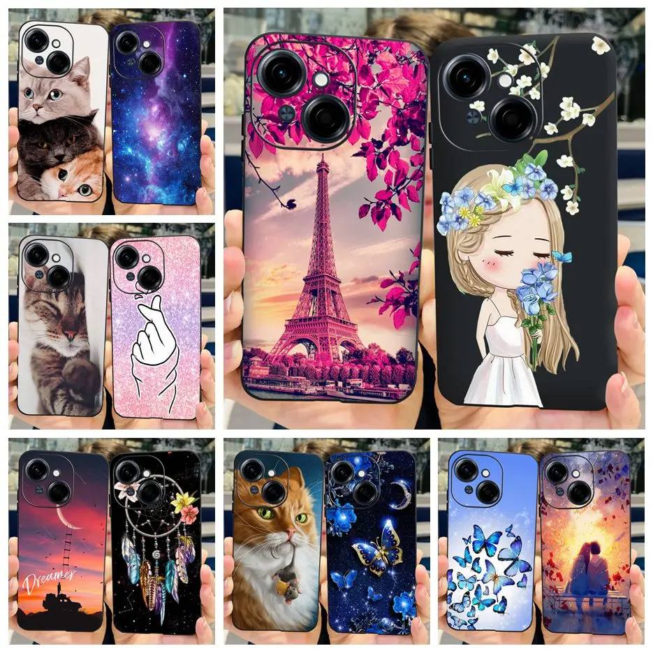 Funda de silicona blanda para Tecno Spark Go 2025, carcasa pintada Popular de lujo para Tecno Pop 9, 2025 bolsas