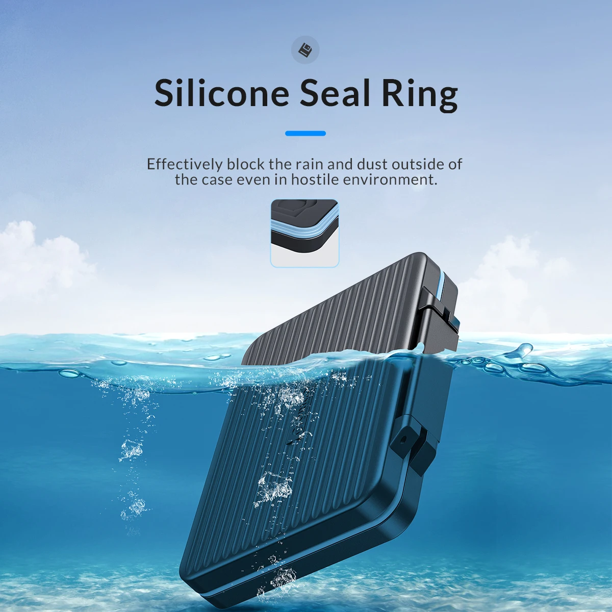 ORICO Estuche Almacenamiento Tarjeta Memoria SD Organizador Soporte Tarjeta Micro SD Forro Suave Impermeable HDD CF SD - imagen 4