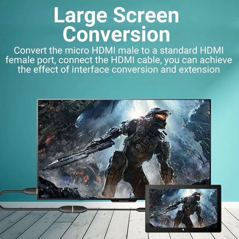 Adaptador HDMI micro mini para tablet