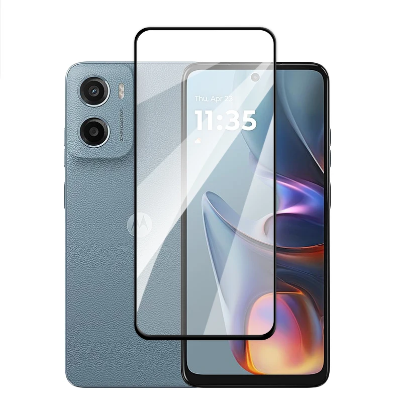 6 en 1 para Motorola Moto E15 vidrio para Moto E15 E14 E13 E30 E20 vidrio templado 2.5D cubierta completa pegamento Protector de pantalla para película E15 - imagen 5