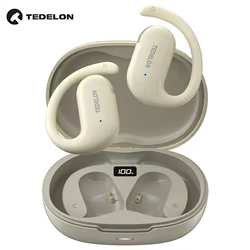 Tedelon F9 auriculares abiertos auriculares inalámbricos OWS Bluetooth 5,4 auriculares sonido HiFi TWS auriculares Bluetooth para ciclismo correr