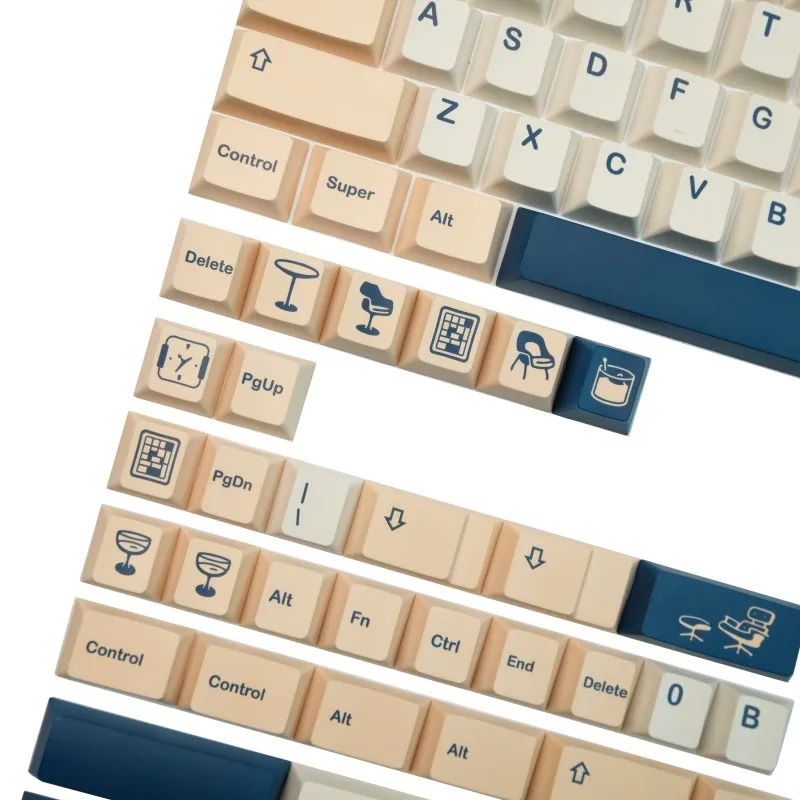 GMK-Juego de 142 teclas de abedul, teclas de subcama con tinte PBT, perfil de cereza, 61, 64, 68, 84, 87, 96, 980, 104, Alice HHKB, ISO Enter - imagen 2