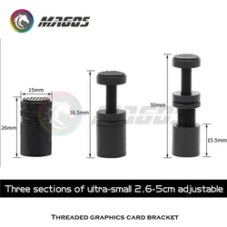 Soporte Tarjeta Gráfica ITX Antiflexión – Base Magnética Aluminum
