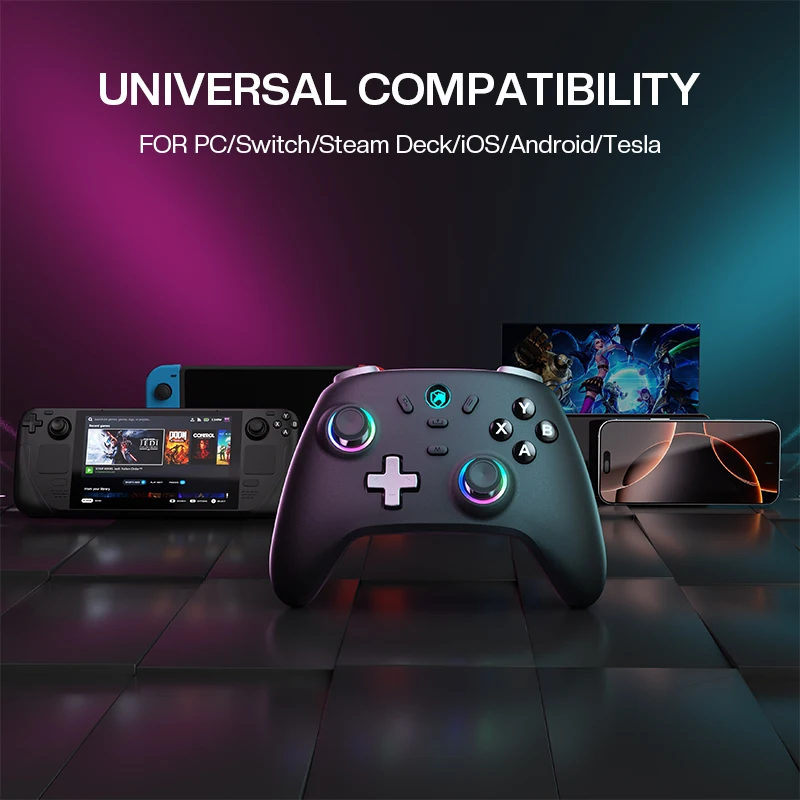 NYXI Wireless Pro Switch Controlador de PC Joystick de vibración Batería de 800 mAh Negro - imagen 5