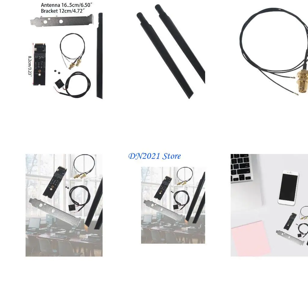 F3KE para M.2 para M para tabla adaptador interfaz estado sólido clave +Converter antena com