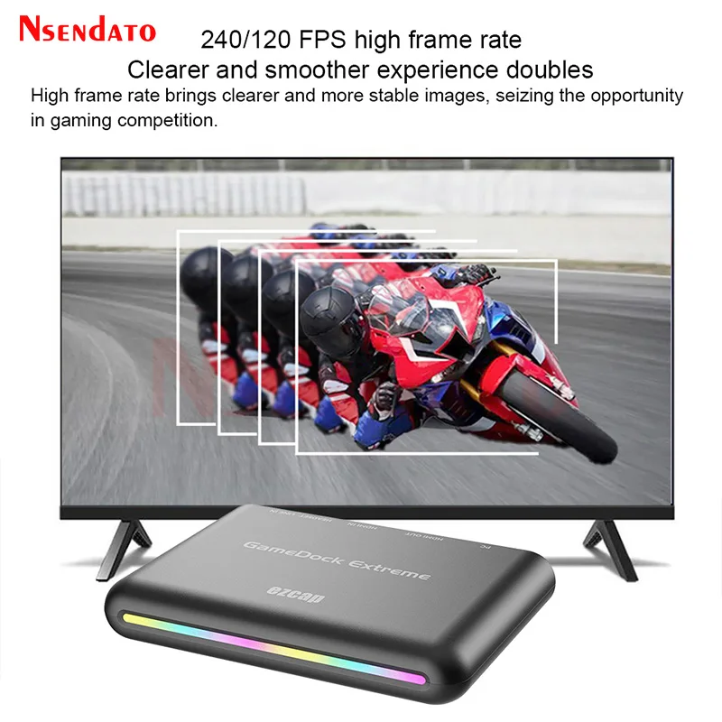 Ezcap360B 4K 60fps GameDock Extreme HDR VRR HDMI Tarjeta de captura de Audio y vídeo con micrófono compatible con RGB Color Real para transmisión en vivo de PC - imagen 3