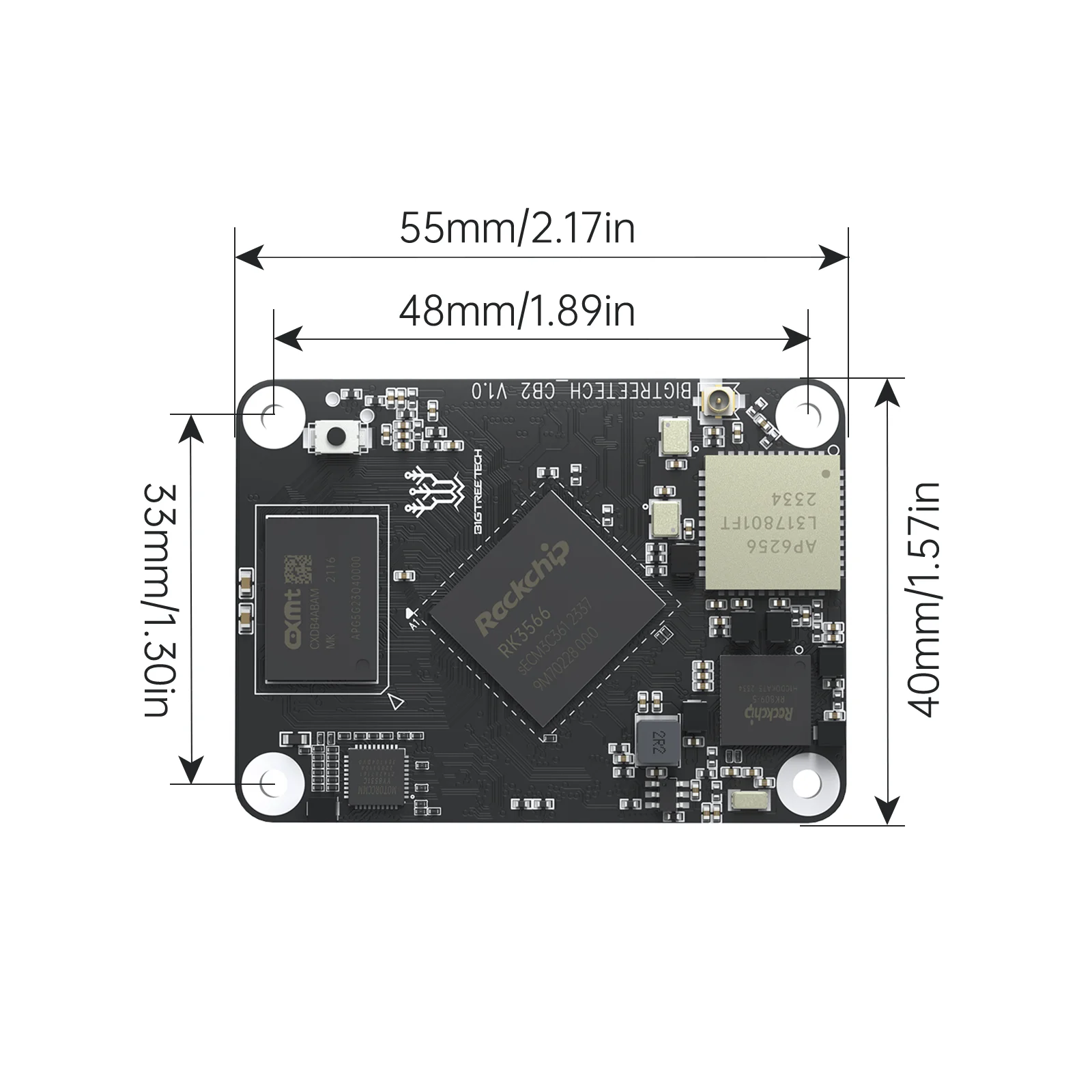 BIGTREETECH BTT CB2 Placa central SKR MINI E3 V3.0 Manta M8P para piezas de impresora 3D Klipper VS Raspberry Pi 4/3B para Voron - imagen 3
