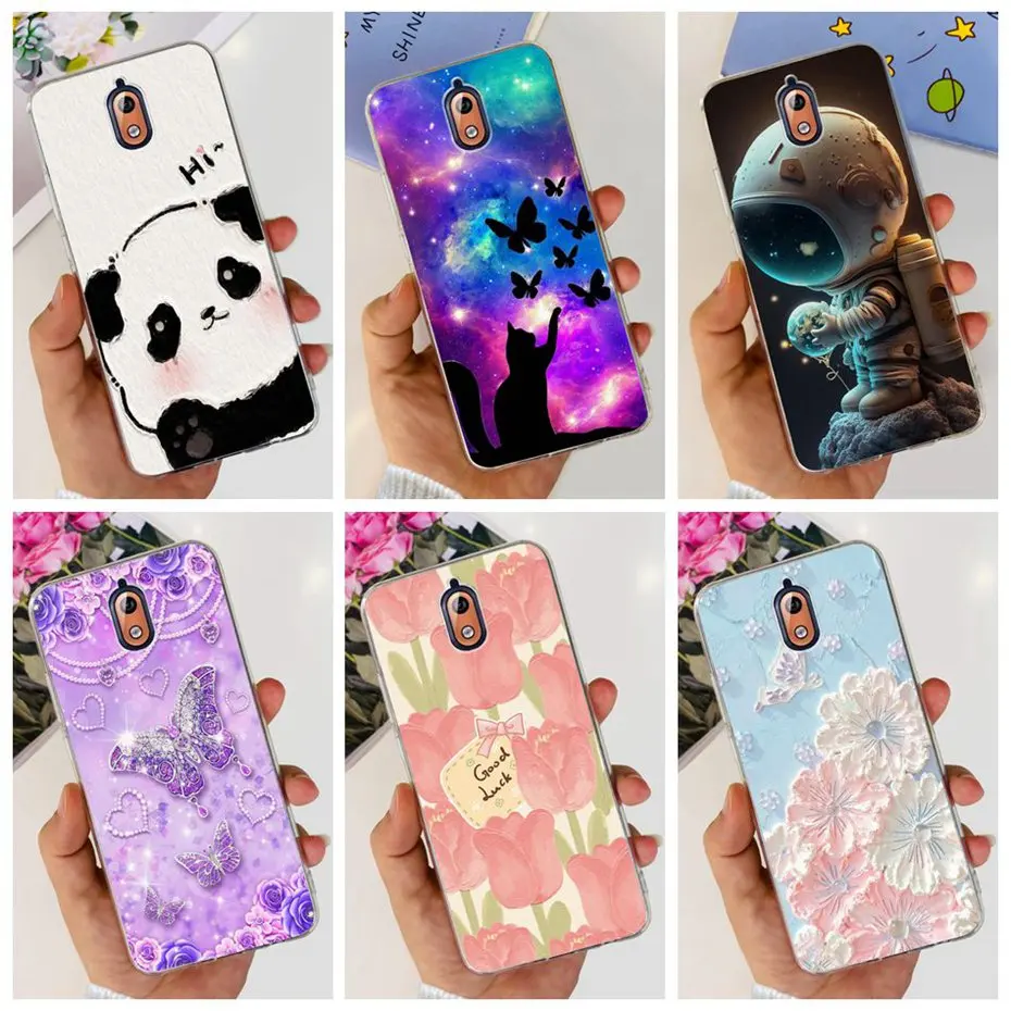Funda con estampado encantador para Nokia 3,1 3, funda trasera de silicona suave TPU para Nokia3.1 Nokia3 TA-1032 TA-1028 TA-1049 TA-1057