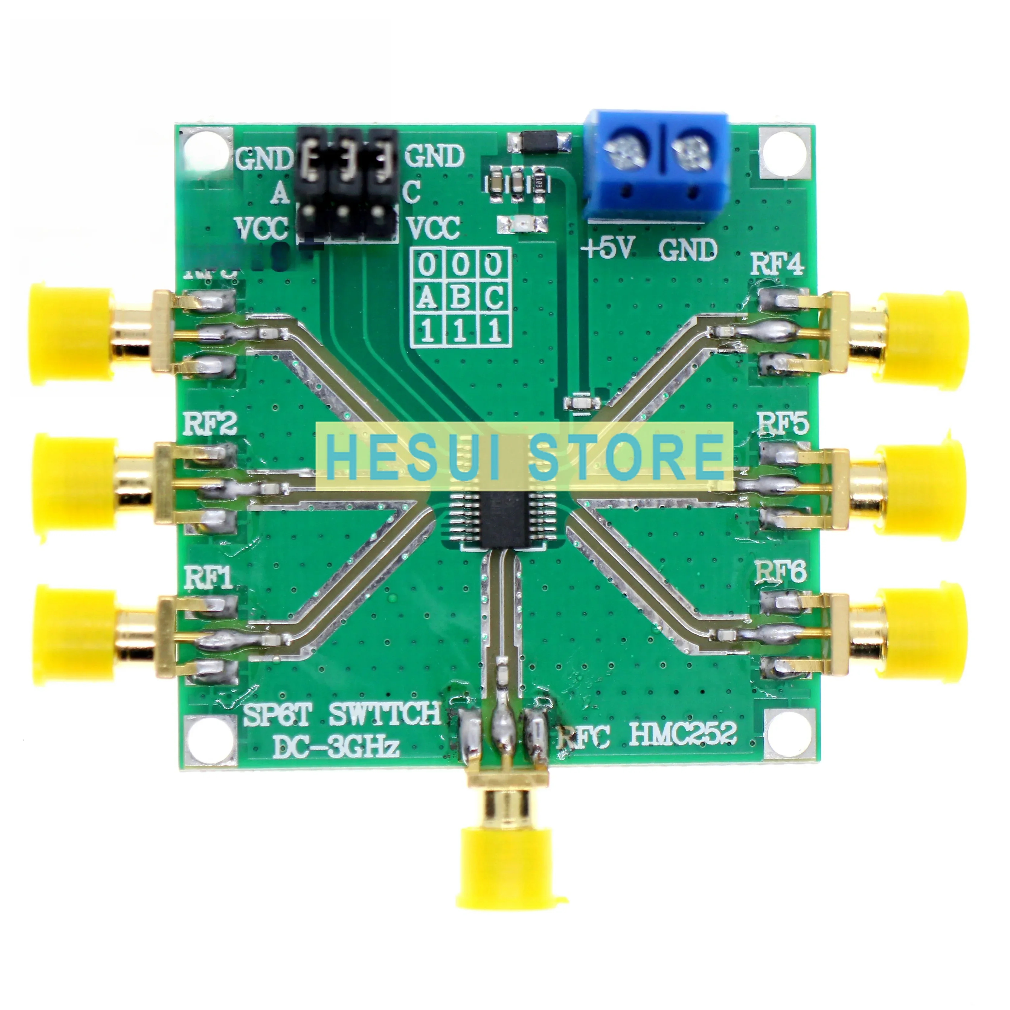 HMC252 DC-3GHz RF interruptor SP6T no reflectante unipolar de seis tiros - imagen 2