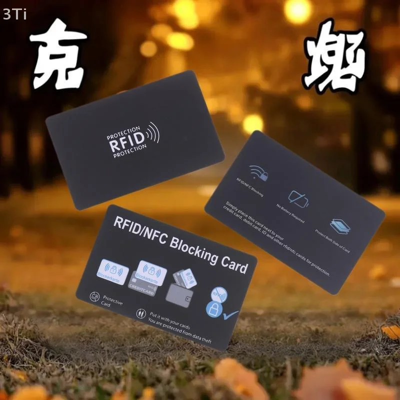 Portatarjetas de identificación ATM con protector de señal NFC, funda segura para tarjeta de débito/crédito RFID, paquete de 1/5 - imagen 3