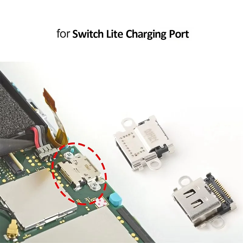 Puerto de carga hembra, conector USB tipo C para Switch/Lite/Oled/Pro NS, piezas de reparación de consola, 1 ud. - imagen 3