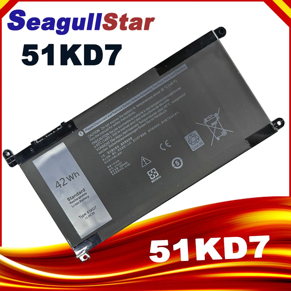 51KD7 11,4 V 42WH batería del ordenador portátil para DELL Latitude Chromebook 11 3180 3181 3189 FY8XM Y07HK