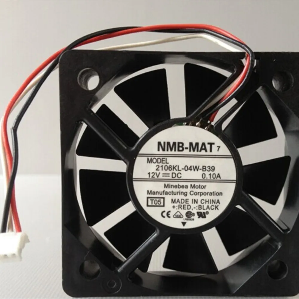 Ventiladores con caja de 50 mm y 5 cm para NMB 2106KL-04W-B39 5015 Ventilador de refrigeración de doble bola DC 12v 0.1a - imagen 2