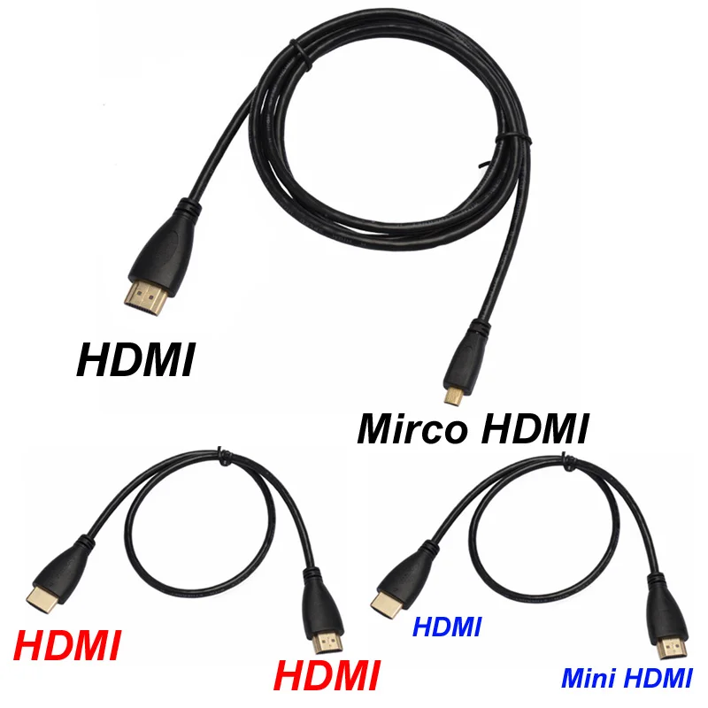 Cable HDMI Macho a Micro/Mini HDMI 1080p 1440p 3D HDTV PS3 XBOX - imagen 3