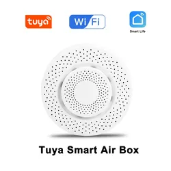 Tuya Monitor Aire WiFi Zigbee Formaldehído VOC CO2 Temperatura Humedad
