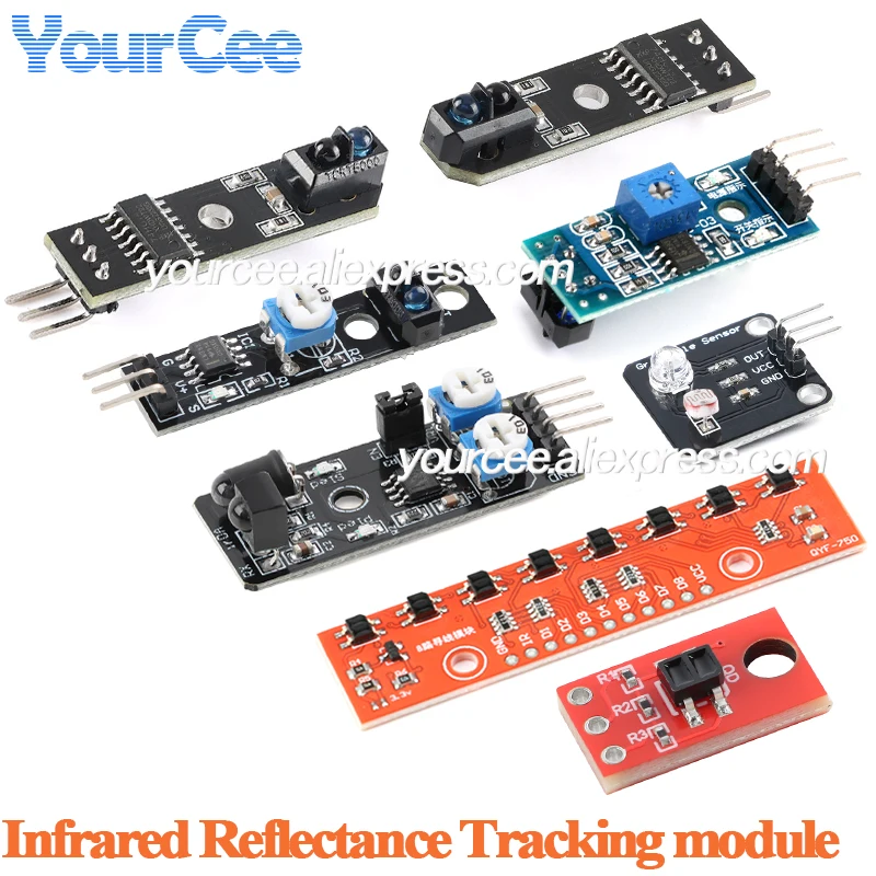 10pcs/1pc TCRT5000 IR Infrared Reflectance Sensor Obstacle Avoidance Module Tracing Sensor Tracing Module QRE1113 sensor