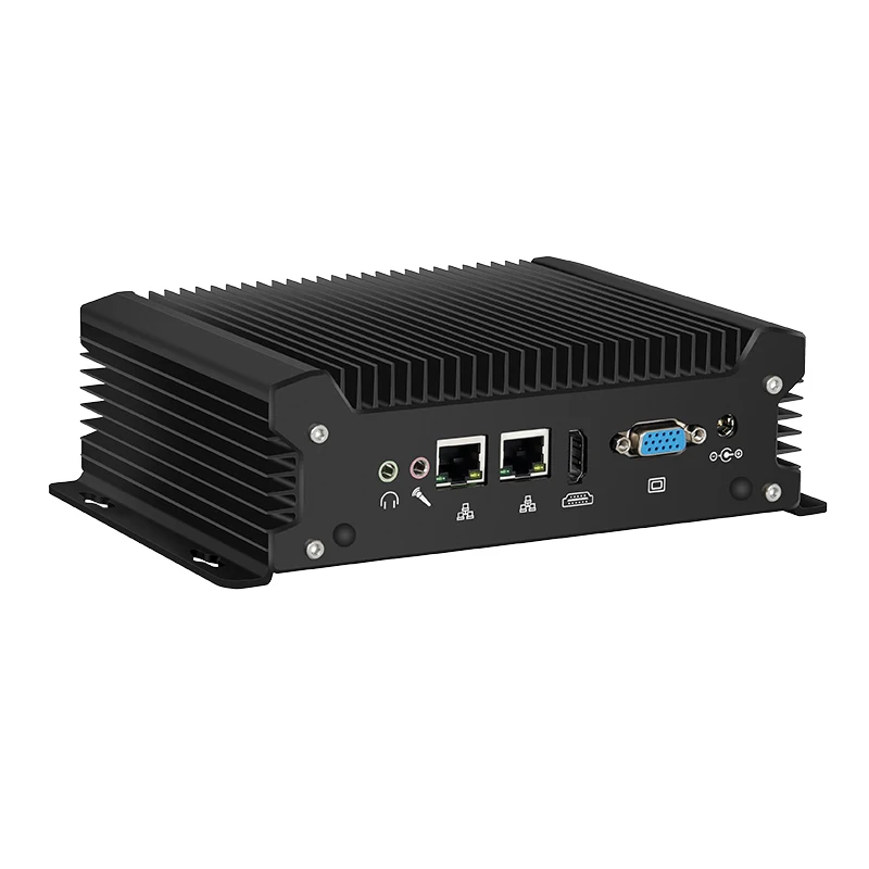 XCY X58 Mini PC IPC sin ventilador Intel Core 4th-13th CPU i3 i5 i7 2xDB9 RS232 2xLAN 8xUSB HDMI VGA WiFi 4G LTE Windows10/11 Linux - imagen 4