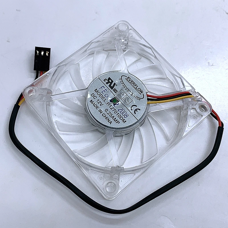 Para ventilador ultrafino Everflow de 70 mm R 127010 DM, 12V, 0,25A. Refrigeración para lámparas, CPU, fundas para matar mosquitos. - imagen 3