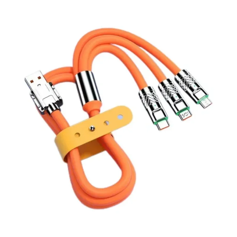 1.2m 2m 3 in 1 Fast Charge Cable For  iPhone 11 XS XR iPad Air Samsung S20 S10 Xiaomi Huawei Type C Line Micro USB Wire - imagen 3