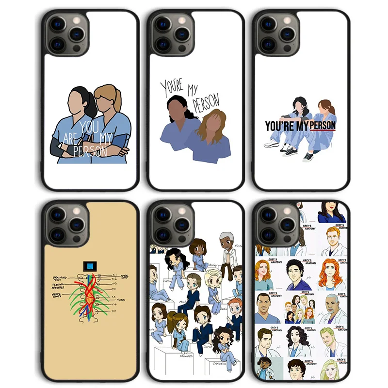 Es mi persona gris anatomía funda de teléfono para iPhone 17 Air 16 15 14 13 11 12 Pro Max PlusS Shell Coque