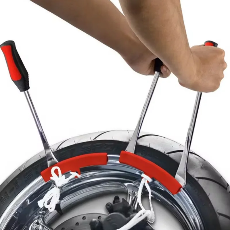 Protectores de llanta para rueda de motocicleta y coche, Protector de llanta para rueda de bicicleta y coche, herramienta de protección para cambio de neumáticos, 19cm - imagen 2