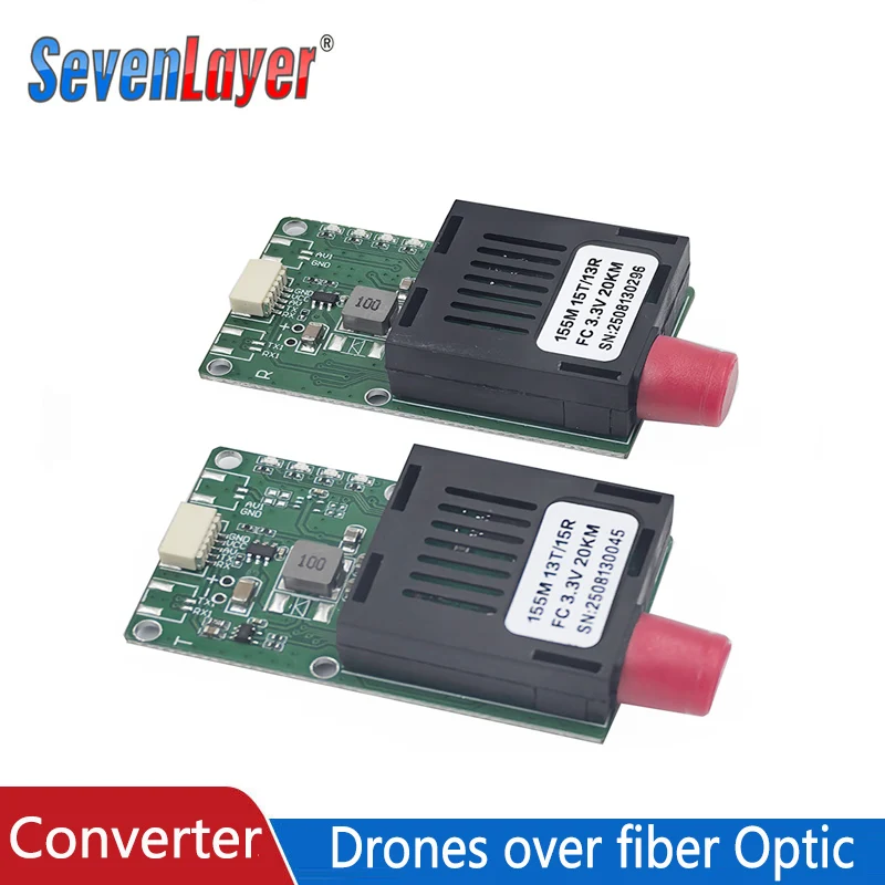 Convertidor TTL a fibra monomodo fibra única FC/UPC TX/RX 1 canal de vídeo UART TTL SBUS a controlador óptico 5,5 V-26 V - imagen 3