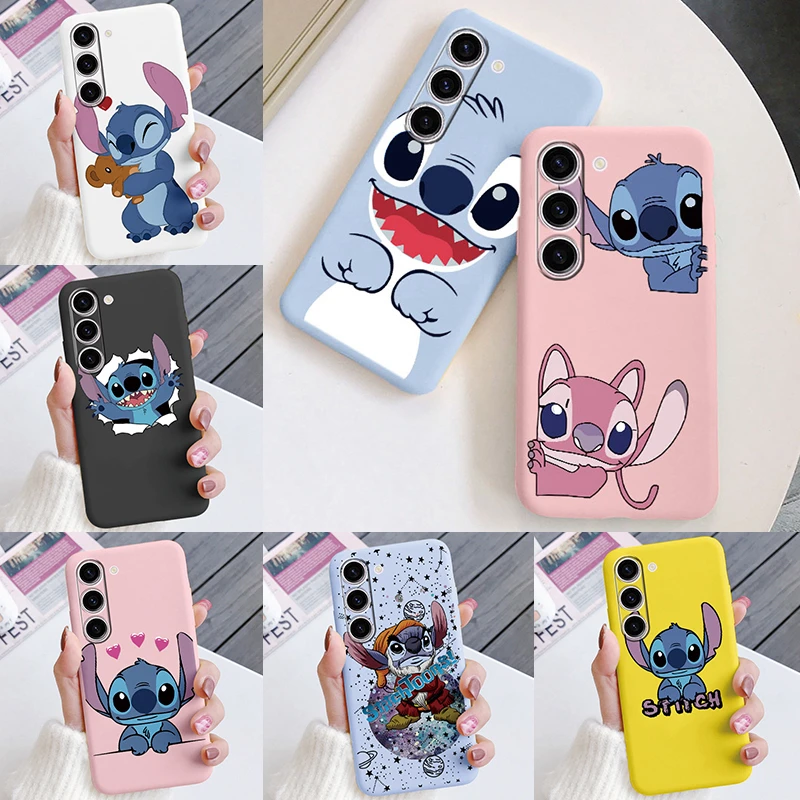 Para Samsung Galaxy S24 S24 + S 24 Ultra funda de dibujos animados Stitch Cool Love Angle lindo Fundas para Samsung S24 Plus Shelll suave TPU Capa