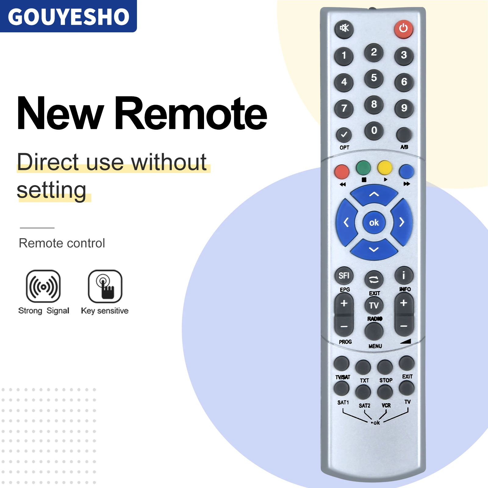 Nuevo 103TS103B ​ Mando a distancia para Technisat DigiBox Beta1 Beta2 D1 4S DIGIT MF-4K