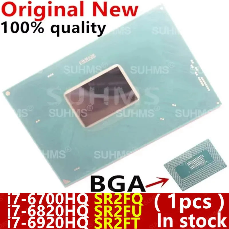 100% nuevo i7-6920HQ SR2FT i7 6920HQ i7-6820HQ SR2FU i7 6820HQ i7-6700HQ SR2FQ i7 6700HQ BGA