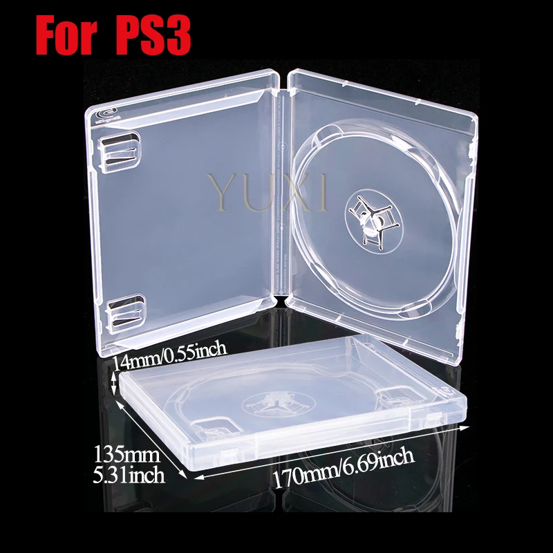 YUXI 1 unidad de caja protectora de almacenamiento de discos CD DVD para PS3 PS1 Wii Xbox CD funda de disco de juego - imagen 4