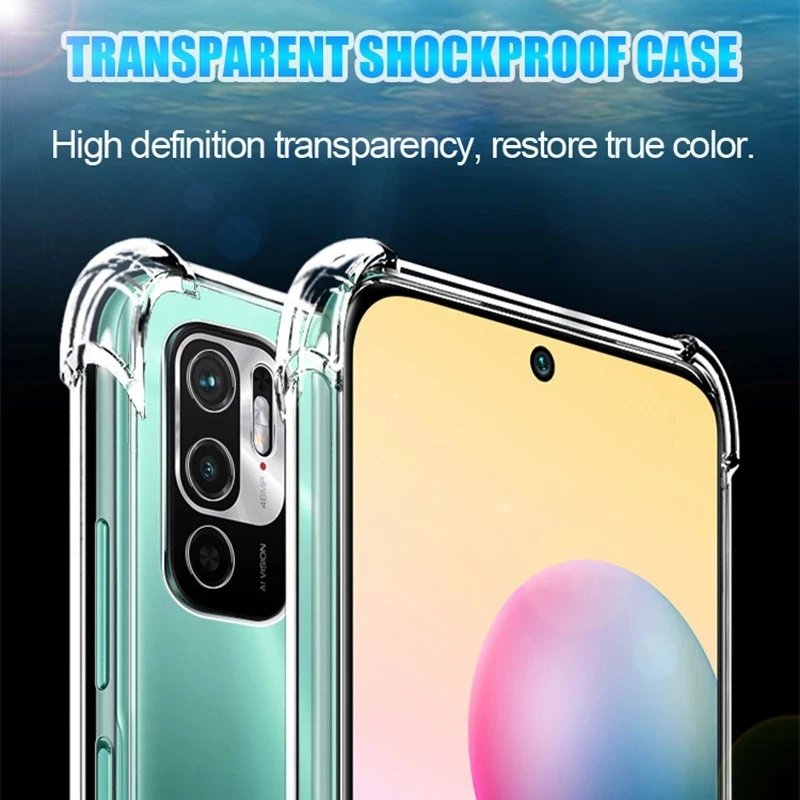 Funda de teléfono transparente a prueba de golpes, carcasa de silicona Original de lujo para Xiaomi Poco X5, F5 Pro, X4, F4, GT, F3, X3, NFT, M3, M4 Pro, accesorios - imagen 3
