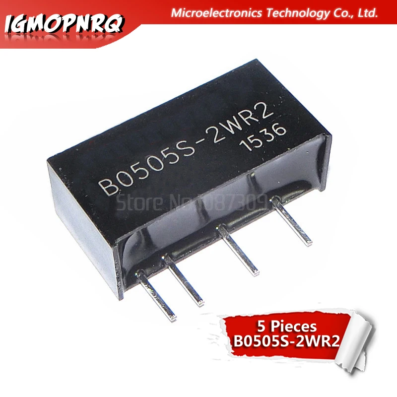 Nuevo piezas de 5 B0505S-2W, DIP-4, DC-DC, 2W