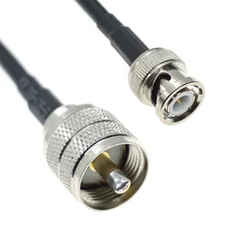 Cable coaxial RG58 BNC Macho a UHF PL259 Macho – 50Ω