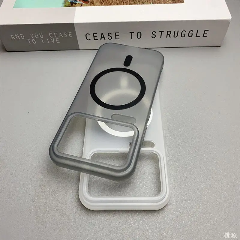 Para Xiaomi Mi 17 Pro Max funda suave TPU MagSafe funda protectora trasera de carga inalámbrica para Xiaomi Mi 17 15 14 Pro 15Ultra Shell - imagen 4