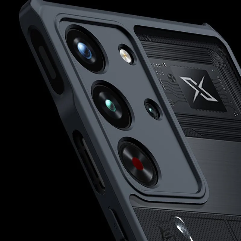 Para ZET Nubia Red Magic 10 Pro, 10 Pro Plus funda magnética XUNDD calidad a prueba de golpes PC duro + parachoques de soporte de anillo de TPU - imagen 3