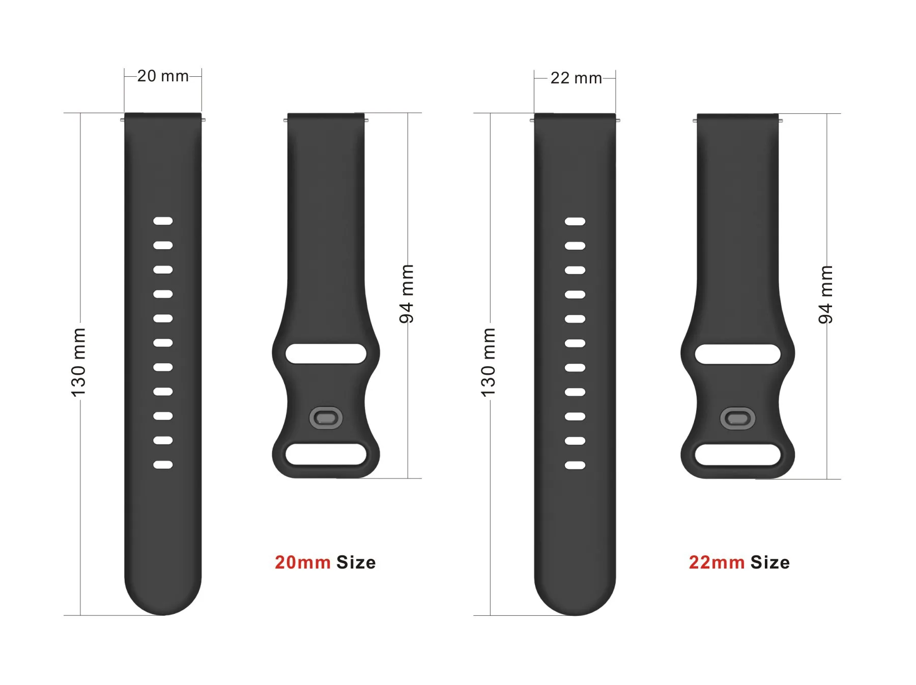 Correas para Umidigi Uwatch 3S 2 S 2, de 22mm pulsera de silicona, accesorios para cinturón - imagen 3