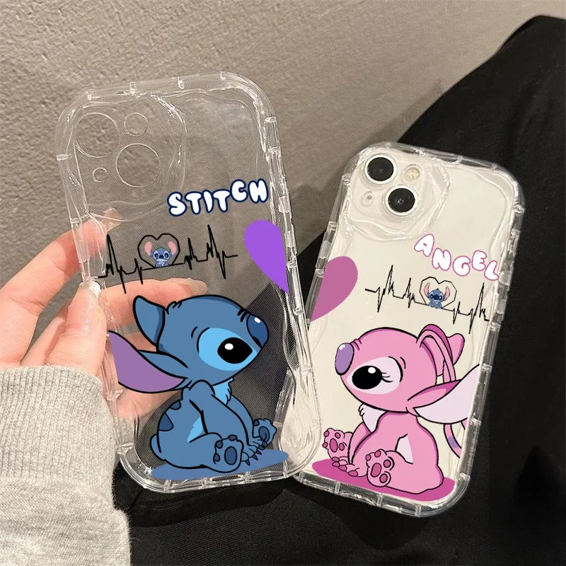 Funda de teléfono de pareja Stitch para VIVO V50 V40 Lite V30 V30E V29E V27E V25E V23E V21E V27 V25 V23 V20 Y15S Y15A Y16 S1 V15 Pro