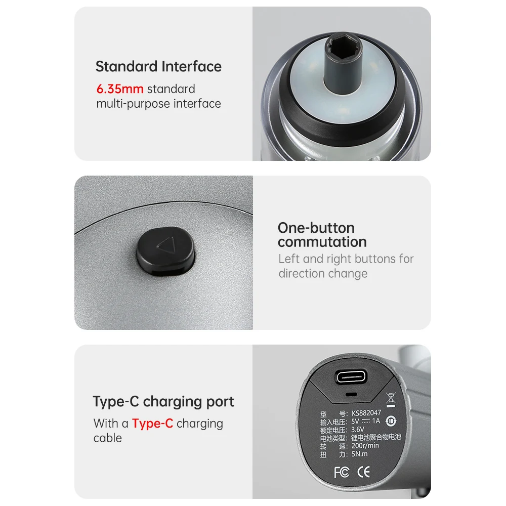 Juego de destornilladores eléctricos de precisión, Kit de herramientas eléctricas, brocas magnéticas inalámbricas recargables para reparación del hogar, 35 en 1 - imagen 4