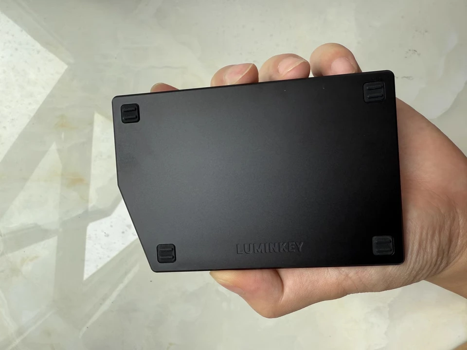 Reposamanos dividido de Metal, reposamuñecas de aluminio personalizado, teclado, reposamuñecas de fibra de carbono, pegatinas antideslizantes, juego Palm Stree - imagen 5