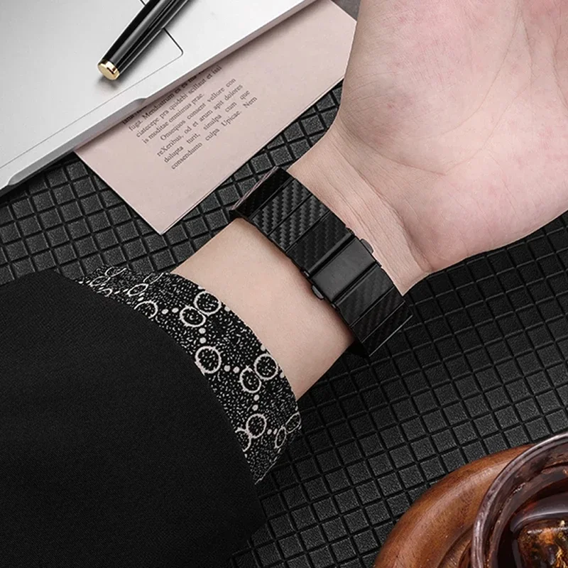 Correa de reloj con patrón de fibra de carbono de 20MM para Omega X Swatch Joint MoonSwatch, Correa de pulsera para MoonSwatch, Correa de repuesto - imagen 3