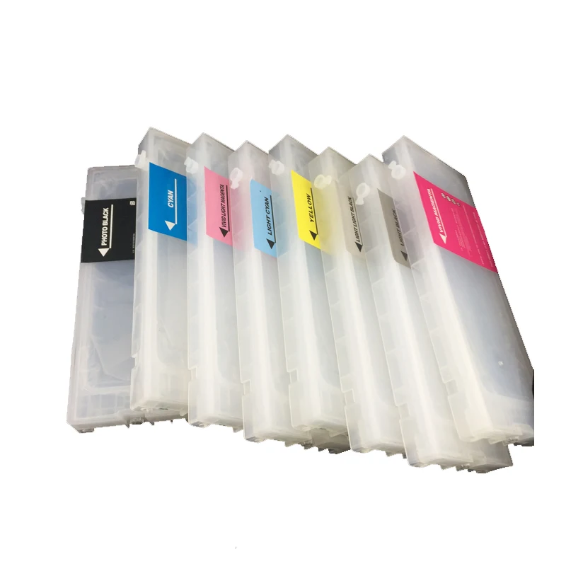 T6041-T6049 350ML 8 colores cartucho de tinta recargable con Chip para impresora de inyección de tinta de gran formato Epson Stylus pro 7800 7880 9800 9880 - imagen 4