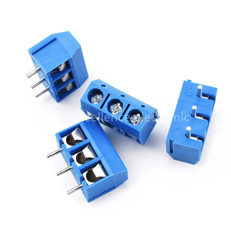 Conector KF301 5.0mm 2P – Bloque azul y verde - imagen 5