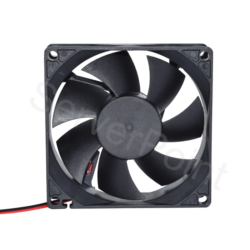 Funcionamiento TX8025L12S DC 12V 0.08A 8025 8cm 80*80*25mm ventilador de refrigeración Ultra silencioso 2 cables - imagen 3