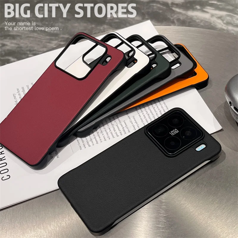 Funda de teléfono de cuero mate, delgada, sencilla, sin marco, para Xiaomi Mi 15 Ultra Redmi K80 Pro Turbo 4 5G, a prueba de golpes - imagen 2