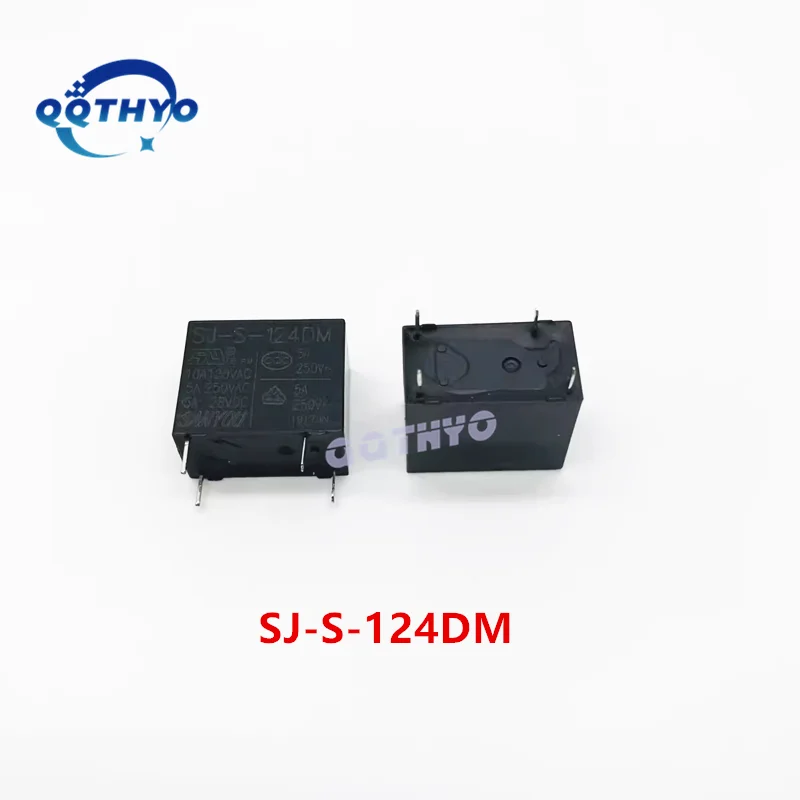 10 unids/lote nuevo relé electromagnético Original SJ-S-105DM SJ-S-112DM SJ-S-124DM SJ-S 5V 12V 24V 4 pines 5A250VAC relés - imagen 5