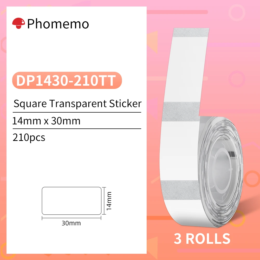 Clear 14x30mm 3 Roll