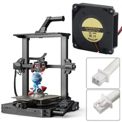 Ventilador para impresora 3D, ventilador turbo de 2 pines 4010, 40x40x10mm, ventilador centrífugo con doble rodamiento de bolas para impresora 3D Ender-3S1, 2 uds.